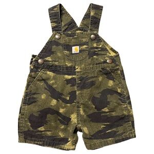 Carhartt Kids Green Camo Overalls